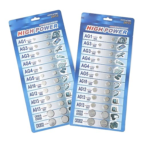 Lamala 24 Pièces AG1/AG3/AG4/AG5/AG10/AG12/AG13 Piles Bouton Pile Bouton CR2016/2025 CR2032 Batterie Au Lithium pour Bricolage Pile Bouton – vue 4