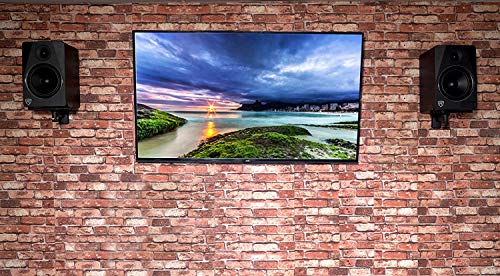 Image of Audiovan Adjustable Speaker Wall Mount Bracket with Swivel 6 x 9 Inches Pair (2 Bracket) (Speaker Wall Mount 6 x 9 Inches, Black)