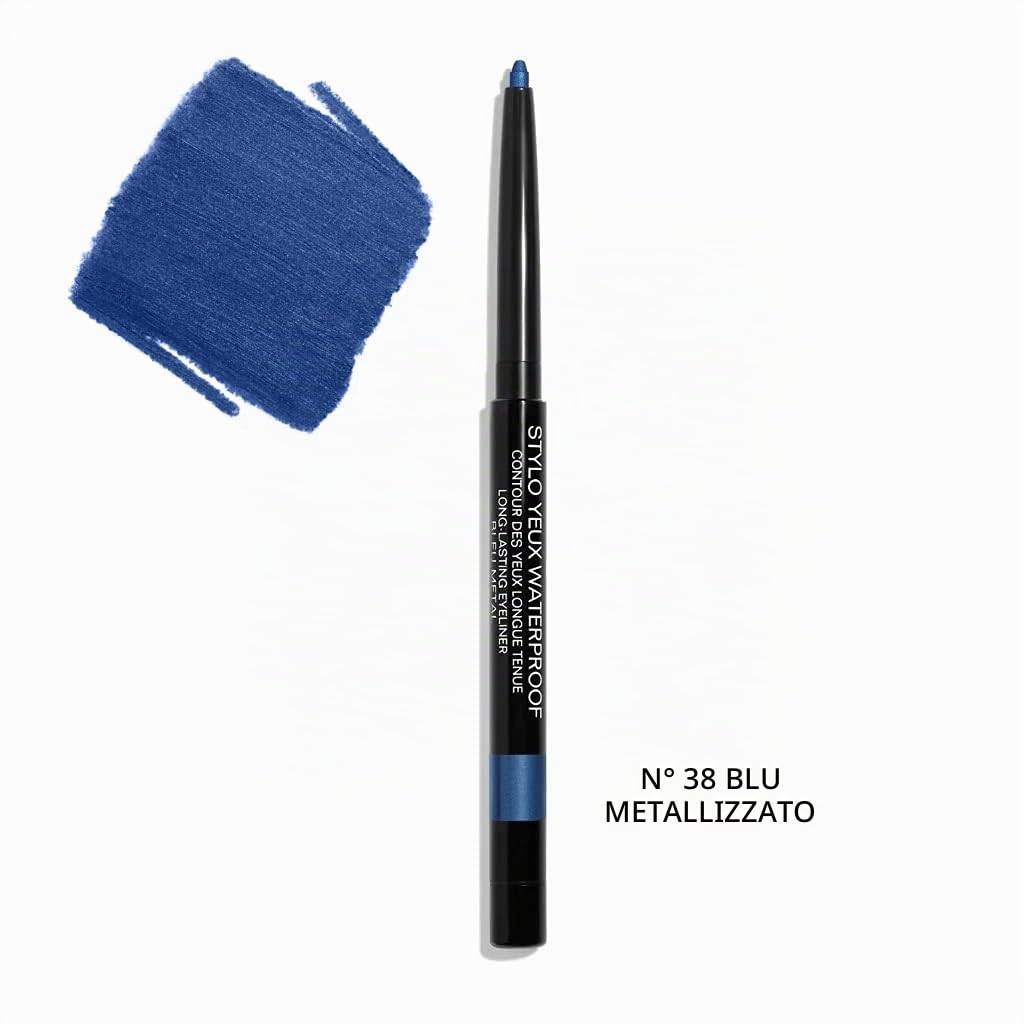 Stylo Yeux Waterproof 38-Bleu Metal