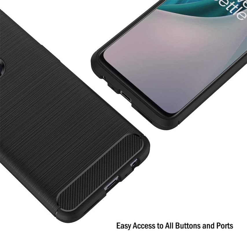 Image of Hybrid Carbon Fiber Back Case for Oneplus Nord N10 5G (Black)