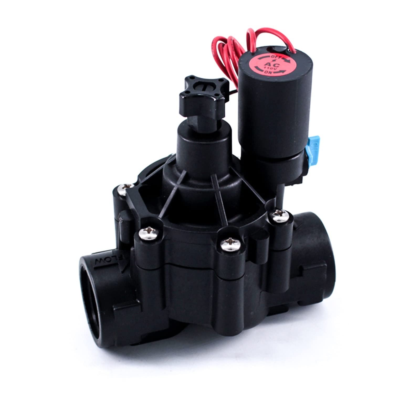1 válvula solenoide Normalmente Cerrada de 1-1/4" y 1-1/2" con Ajuste caudal, 220 V, 12 24 for Granjas Jardines