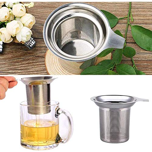Roestvrijstalen Theezeef Tea Pot Filter Strainer Cup Theefilter Fijne Theezeefje Theefilter Zetgroep Roestvrijstalen… - Image 7