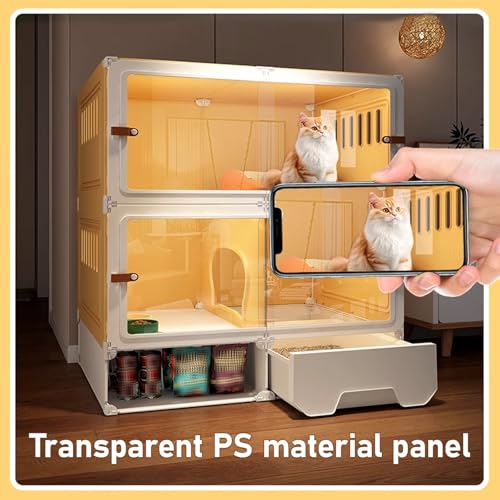 Jaula transparente para mascotas ideal para salones y terrazas ventiladas 2