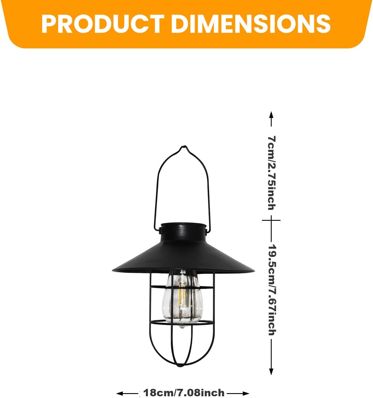 2 Pack ‌Solar Lanterns Outdoor Waterproof Ideal as Gifts for Women, Mothers and Wife.Vintage-Style Hanging Solar Lights Suitable for Outdoor Use in Yards, Patios, Backyards and Porches.