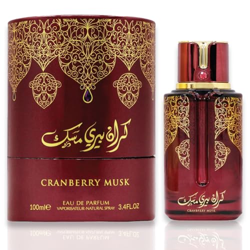 Image of Arabiyat Cranberry Musk EDP 100 ml - Fresh Unisex Fruity Floral Perfume with Cranberry, Jasmine & Vanilla, Long‑Lasting Natural Spray Vaporisateur