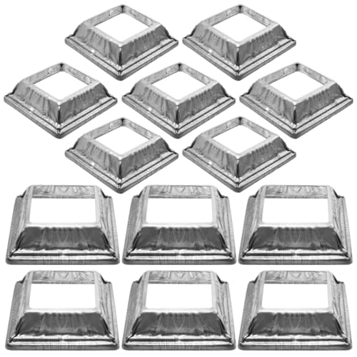 Falda de poste de hierro galvanizado para base de poste cubierta y pasamanos de barandilla exterior