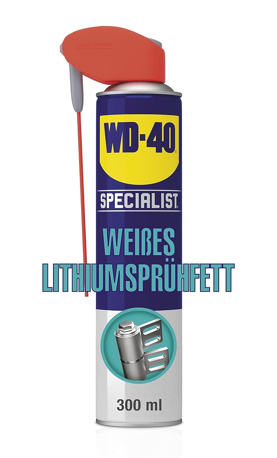 WD-40 Specialist Weißes Lithiumsprühfett Smart Straw 6x300ml