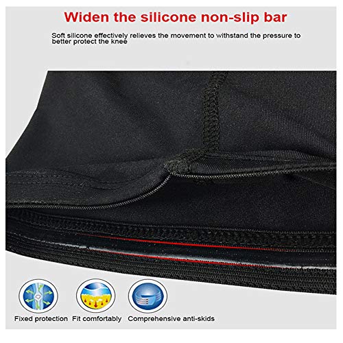 Pisiqi Compression Collision Avoidance Knee Sleeve, 2 Sleeves, Black, L #TOP2