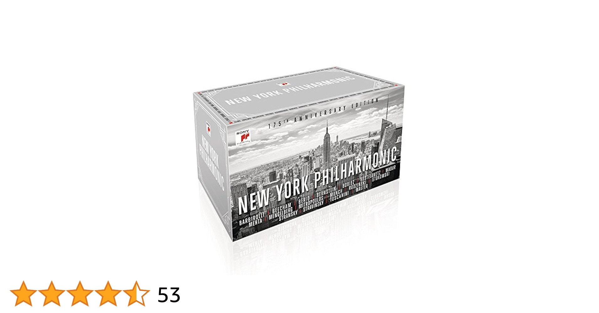 ニューヨーク・フィルハーモニック創立175年アニヴァーサリー(65CD)