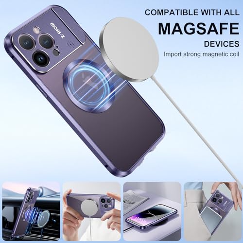 Coque iPhone 16 Pro Max MagSafe transparent avec bumper métallique