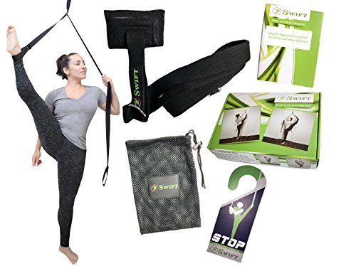 Swift Ultimate Door Stretcher Flexible Stretching Strap/Portable Workout, Yoga, Dance, Ballet Leg Stretcher Band for Men & Women/Smart Design, Easy to Install Flexibility & Balance Door Strap