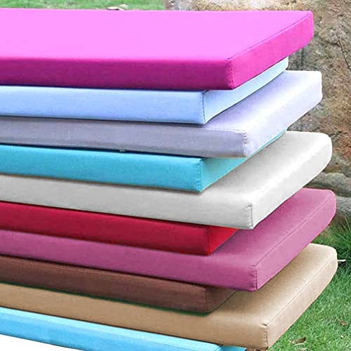 BoruisX Dickes Gartenbankkissen, 2-Sitzer/3-Sitzer, wasserdichtes Bankkissen, Sitzkissen für Garten/Haus/Schaukel/Outdoor/Indoor (150 x 40 cm, blau) Cover