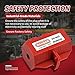 HiLKCO Industrial Grade Plug Lockout Device for 110-220V Power Cords - Polypropylene Lockout Tagout Kit with Safety Locking Holes, OSHA Compliant for Indoor, Outdoor, Factory & Home Use Small