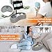 KDD Tablet Pillow Stand with Storage Tray - Adjustable iPad Holder for Lap, Bed and Desk - 360° Rotating Gooseneck Phone Stand Compatible with iPad Pro 12.9, 10.5, 9.7, Air Mini, Phone, E-Reader