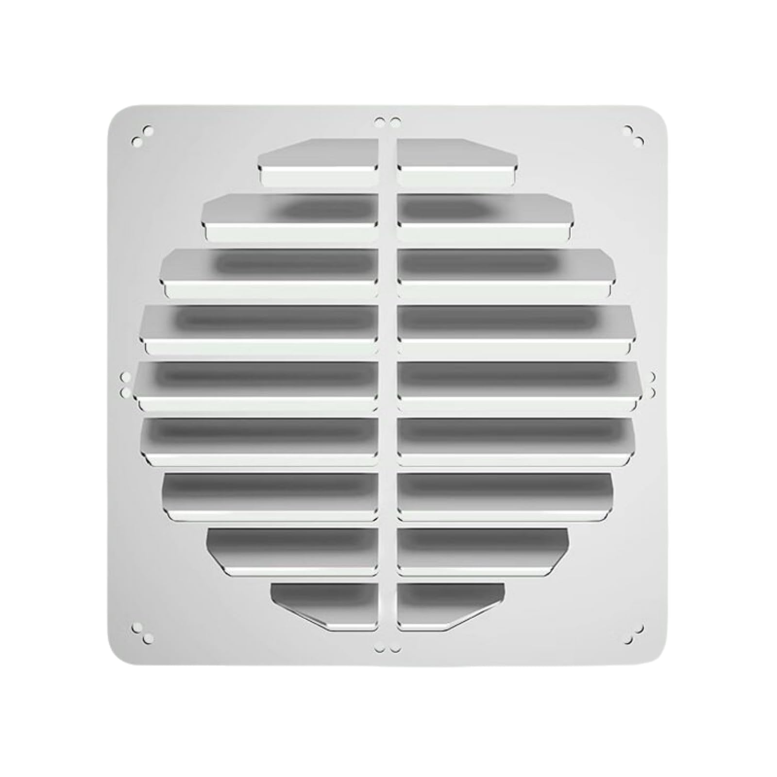 Inless - Acondicionador de aire de acero r - Cubierta de ventilación cuadrada ajustable para unidades HVAC al aire libre, guía de flujo de aire eficiente con rejillas para una calefacción y