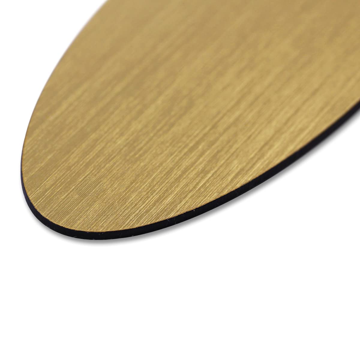 Kopierladen Karnath GmbH Targhetta in Ottone di Alta qualità con Incisione Individuale – 99 x 27 mm, Curva - targhetta per Campanello, targhetta, targhetta incisa