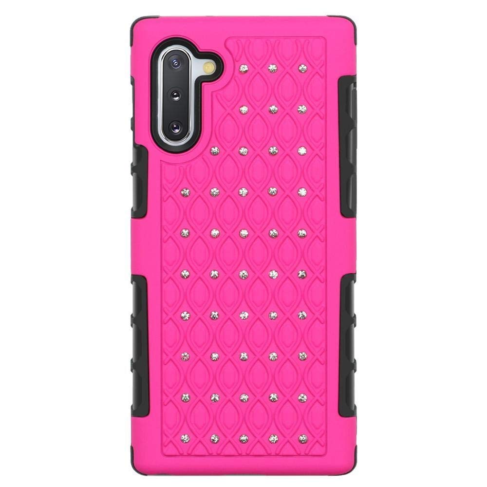 HHF cell phone Accessories For iPhone 11 Pro Max / 11 Pro, Bling Glitter Rhinestone Case for iPhone 11 Pro Max (Color : Rose Red, Material : For iPhone 11)