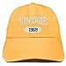 Trendy Apparel Shop Vintage 1969 Embroidered 54th Birthday Soft Crown Washed Cotton Cap - Mango