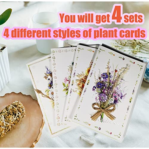 Lckla 4-PCS Handmade Real Flower Greeting Cards thumb #1
