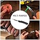 KeyUnity KK07BK Mini Titanium Skalpell Messer mit #11 austauschbare Klingen, EDC Utility Klappmesser, für Outdoor-Jagd, Camping, Angeln, Wandern