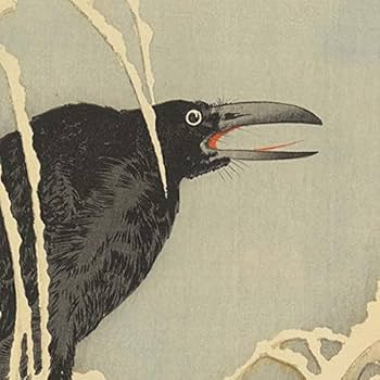 小原古邨「柳に油蟬」本物木版画 小原古邨「柳に油蟬」本物木版画 小原古邨「柳に油