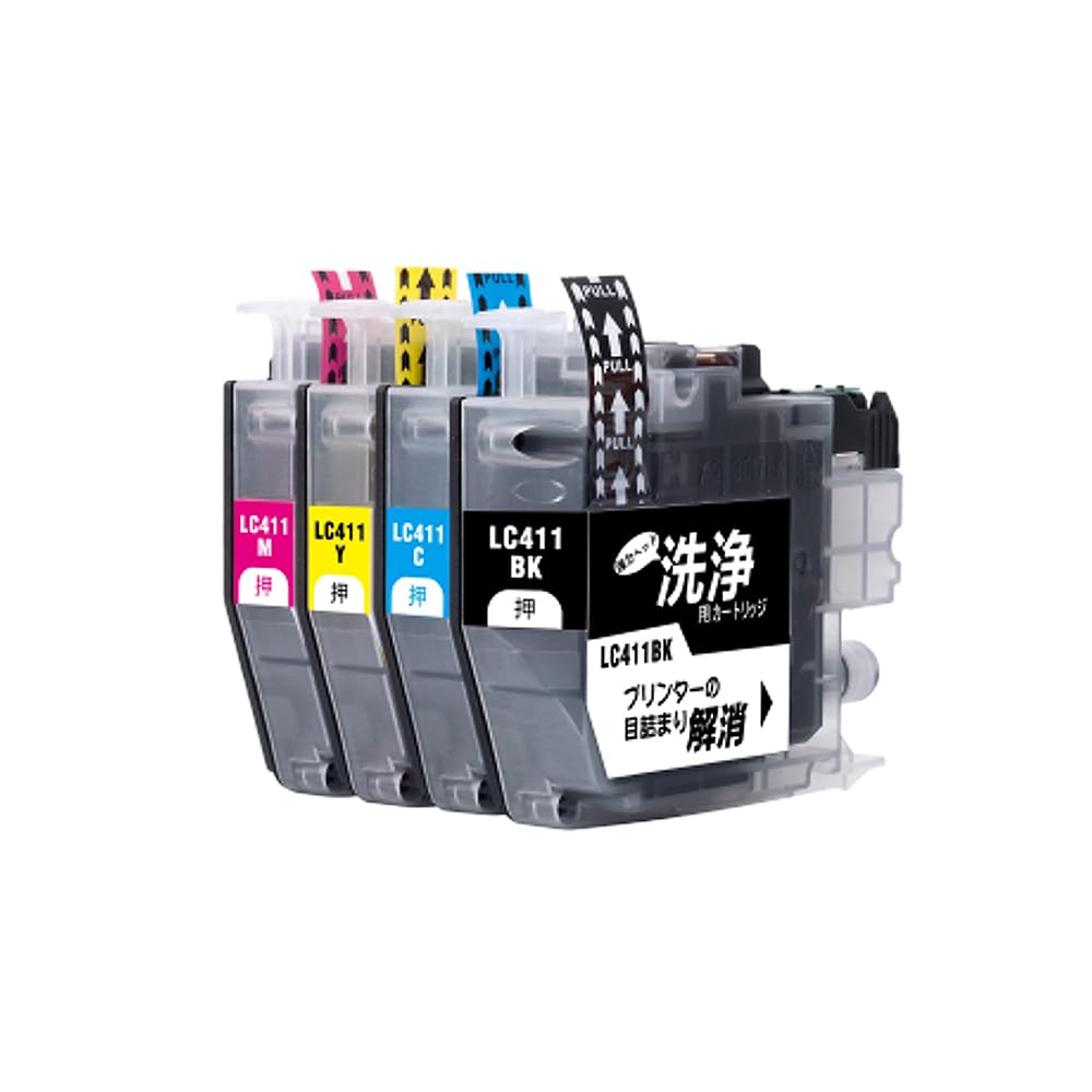 Amazon.co.jp: 【pomme】 クリーニングカートリッジ LC411-4PK 洗浄液