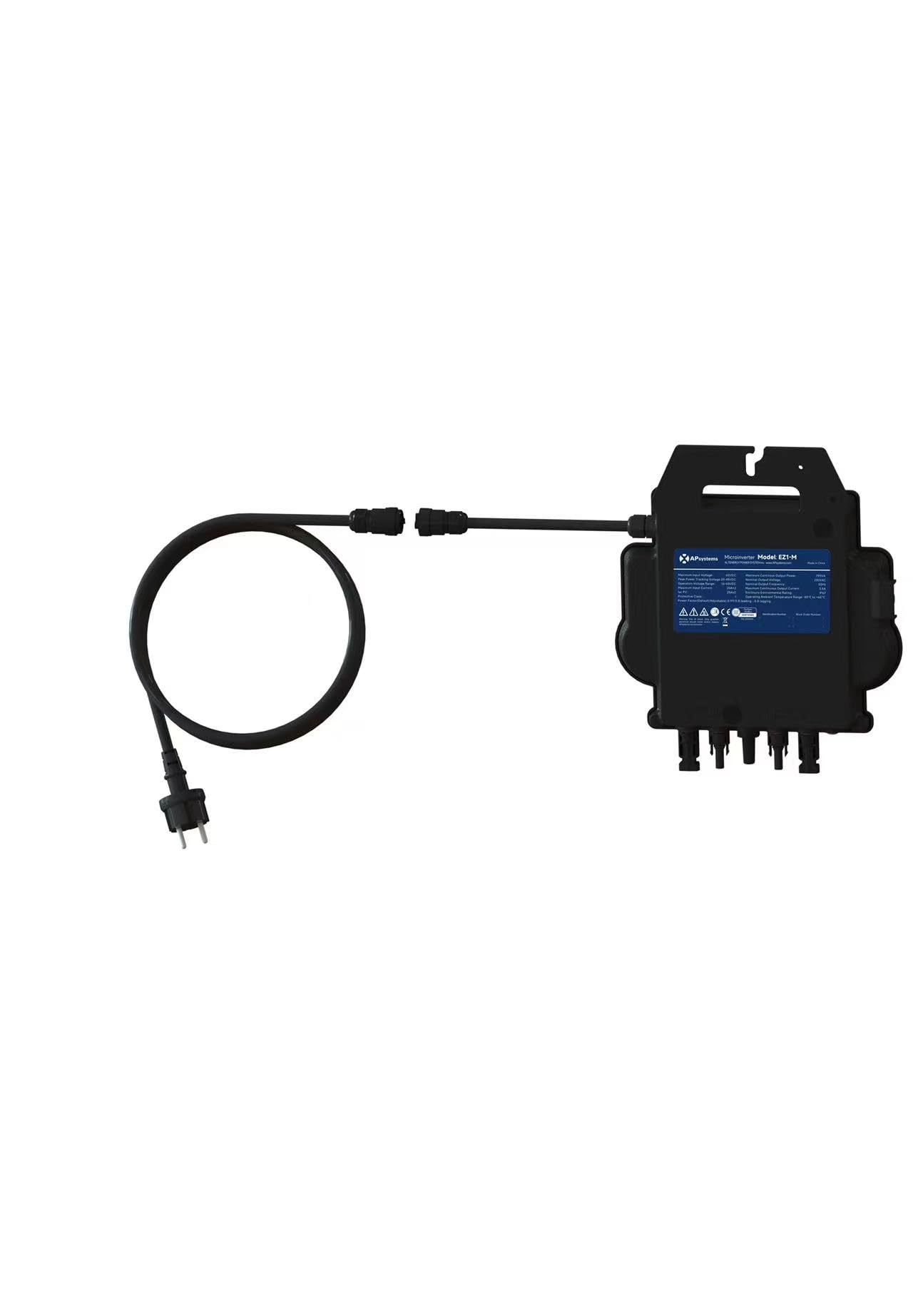 EZ1-M Micro-onduleur 800 W avec WiFi et Bluetooth intégrés réduits à 600 W Étanche Plug & Play pour Centrale électrique de Balcon