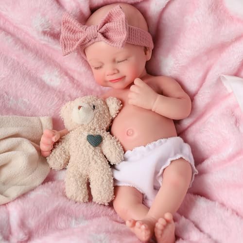 Muñeca Reborn de Silicona Realista de 12 Pulgadas miniatura 6
