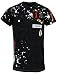 SCREENSHOTBRAND Mens Hipster Hip-Hop Premiun Tees - Stylish Longline Latest Fashion T-Shirts - Military Patch - Black - Large