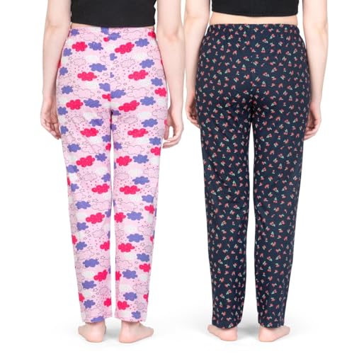 Image of ARIEL Women's Cotton Printed Pyjama pack of 2
