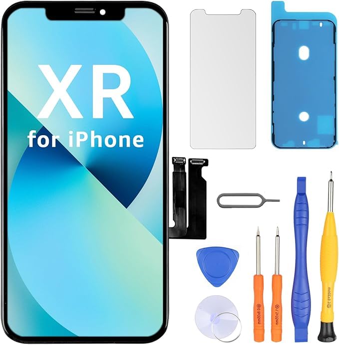 LL TRADER Screen Replacement for iPhone XR 6.1'' LCD with Repair Kits