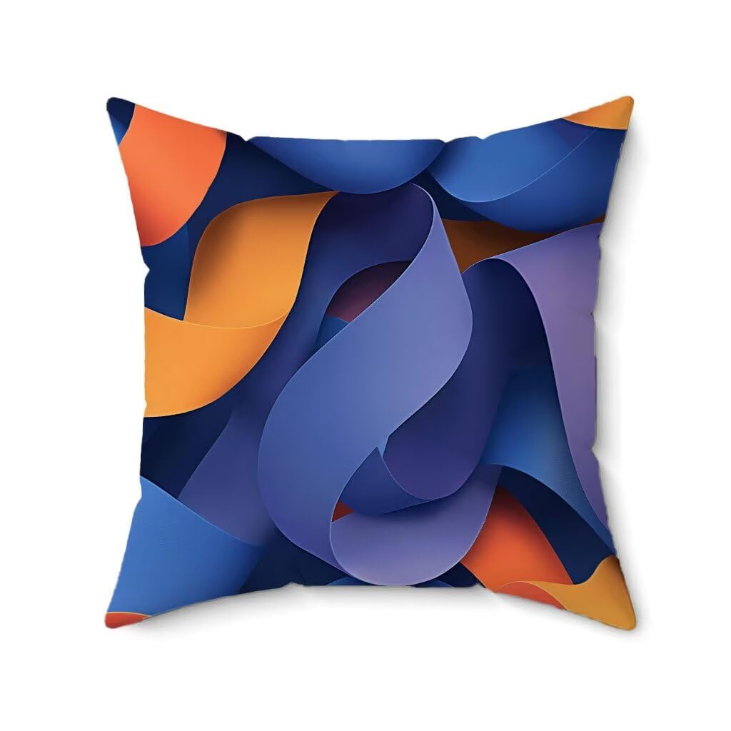 Poduszka outdoorowa 75 x 75 cm, zestaw 4 kolorowych poszewek na poduszki, abstrakcyjne, wodoodporne, miękkie, na sofę, HD, dwustronny nadruk, poduszka dekoracyjna do użytku na zewnątrz, do ogrodu, na