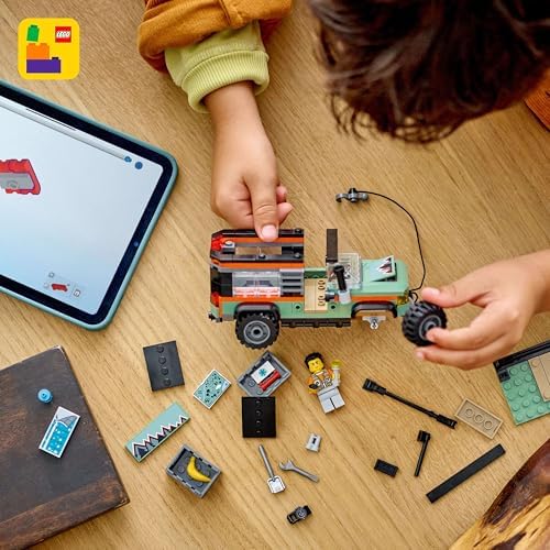 LEGO City 4x4 Arazi Dağ Arabası 60447-6 Yaş ve Üzeri Çocuklar için Yaratıcı Oyuncak Yapım Seti, Doğum Günü Hediyesi (221 Parça) - Görsel 5