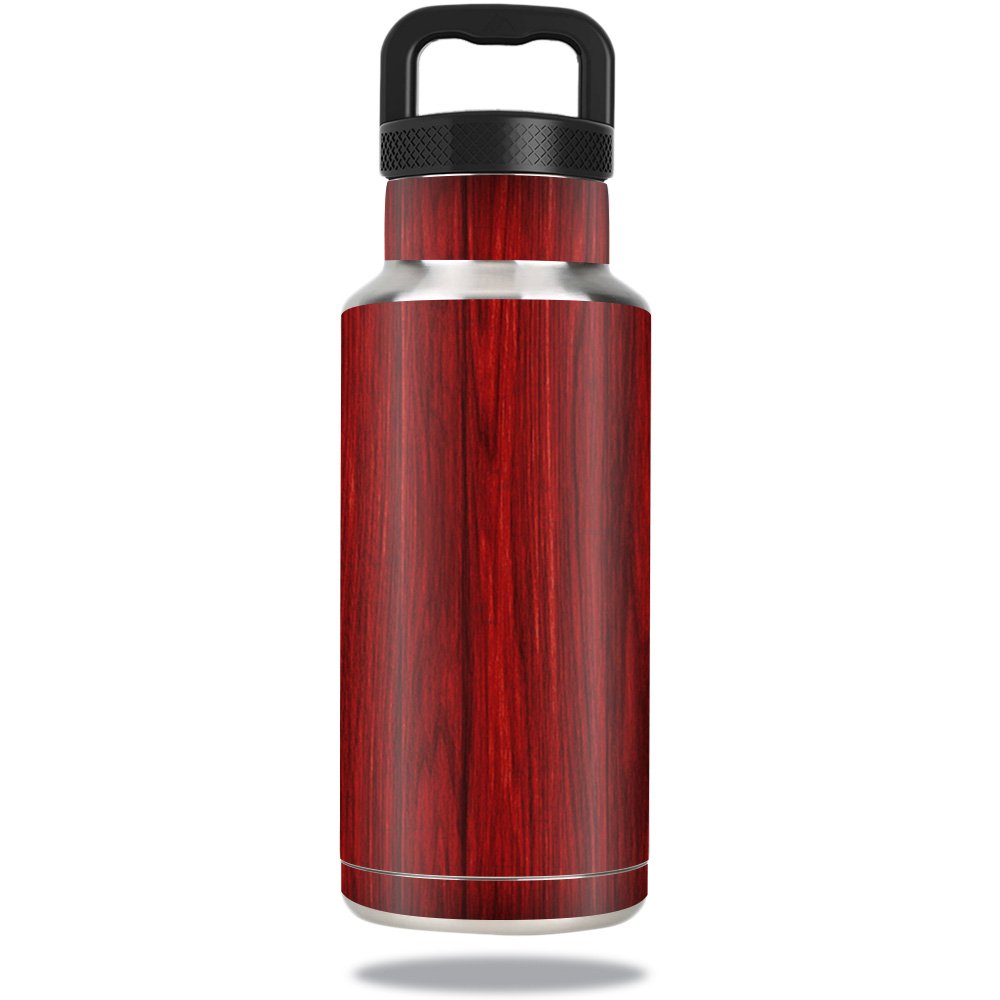 MightySkins Skin Compatible with Ozark Trail Water Bottle 36 oz wrap Cover Sticker Skins Cherry Grain