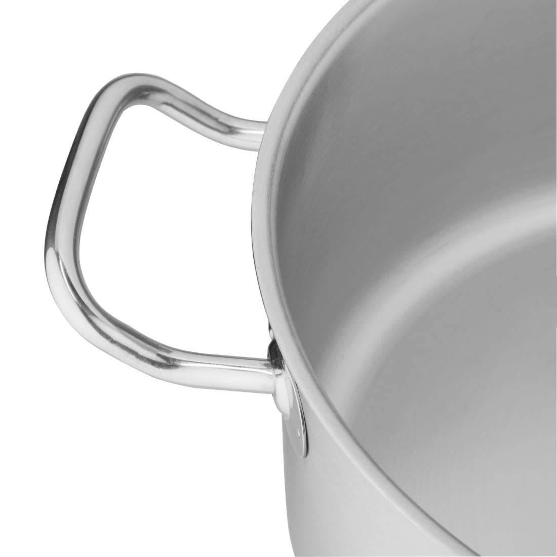 Vogue T177 Casserole en acier inoxydable 14 Pt, 28 cm de diamètre, 12 cm de profondeur, couvercles vendus séparément
