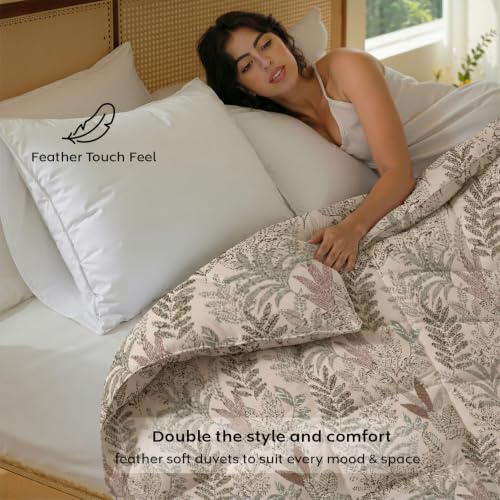 Image of AYKA Reversible AC Comforter 150 GSM Microfiber Summer Blanket Single Bed (60x90 Inches) | Checked Design Cooling Quilt for AC Room | Soft Breathable Duvet Cream & Pink