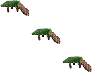 Balacoo 3 Peças Tanque De Peixes Terraço Paisagismo Reptisoil Peixes Decoração De Aquário Reptilianos Escada Decoração Tartaruga Doca Terrários De Répteis Fonte Movida A Energia Solar