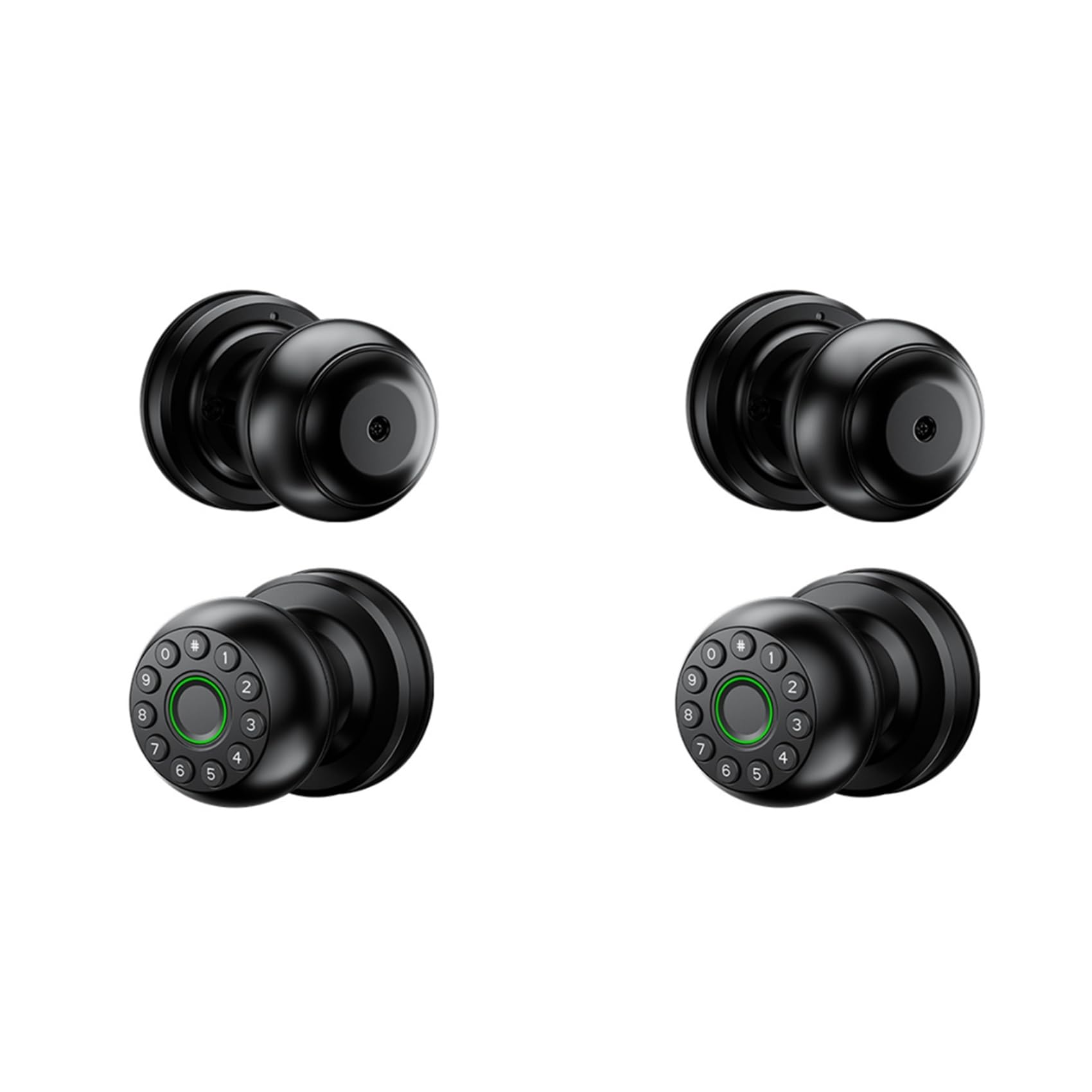 Jnchdghwa 2X Smart Password Lock Fingerprint Door Lock App Remote Control Passcode Unlock Electronic Touchscreen Keypad Indoor