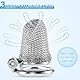 Cock Cage Push-Lock mit 3 Penisrings Metall Mesh Keuschheitskäfig Herren mit Verdecktem Schloss Design BDSM Sklave Sexspielzeug für Männer Keuschheit (Large)