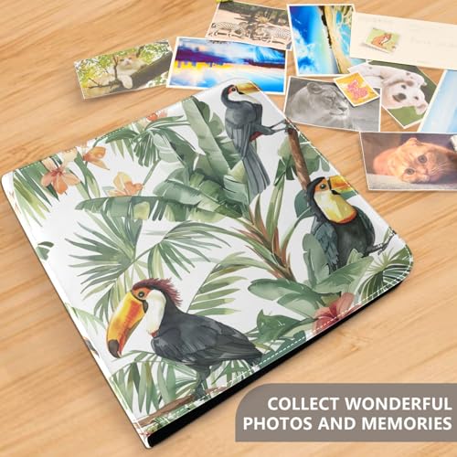 Álbum de Fotos Autoadhesivo DIY Álbum de Recortes con Árbol y Tucán, Encuadernador de 3 Anillas, 40 Páginas, 8x10 para Recuerdos miniatura 5
