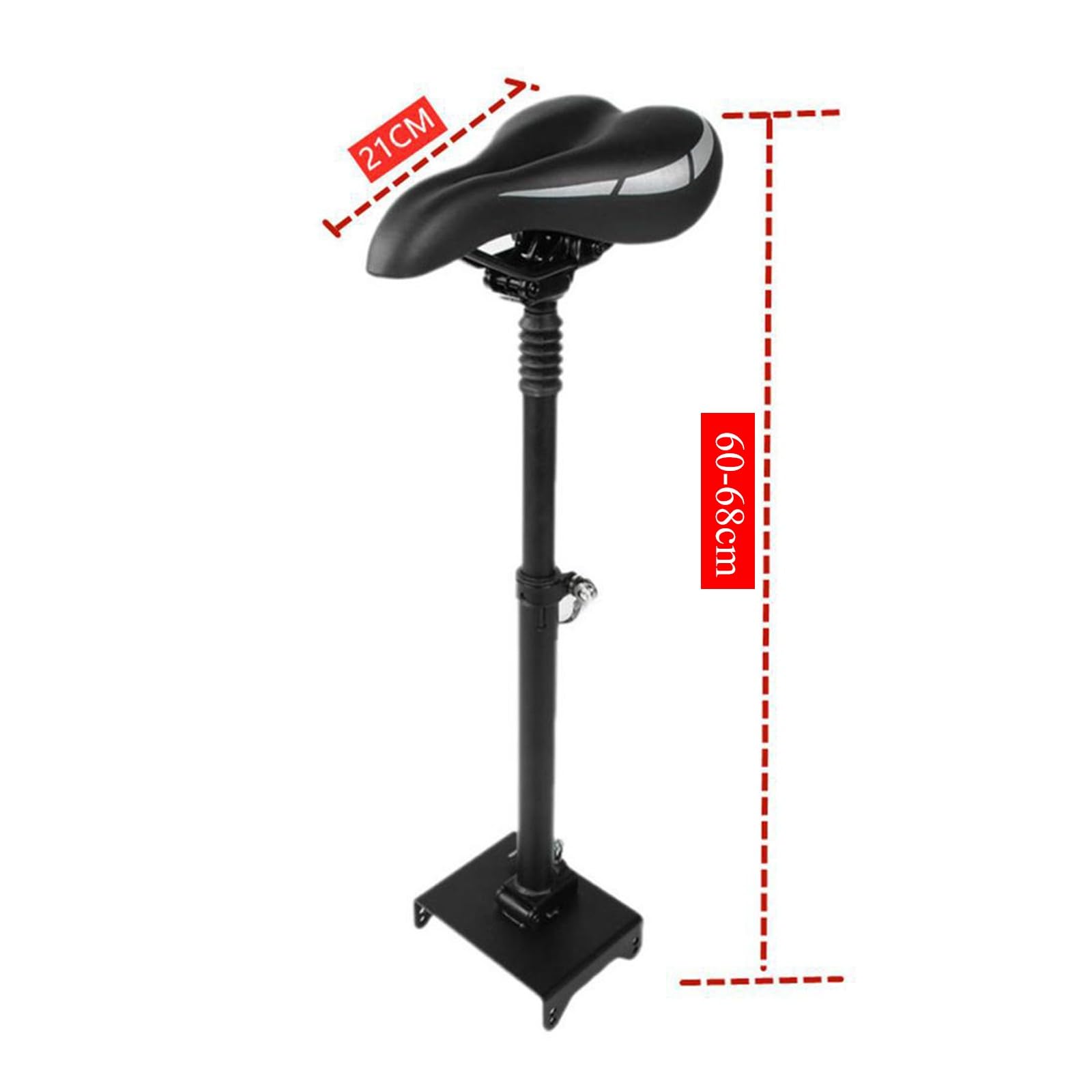 2024 Nuevo Asiento de Scooter eléctrico Plegable Compatible con Ninebot C10/C15/C20 2022-2024, Accesorios de Scooter de Asiento de Choque sin amortiguadores gratuitos para niños y Adultos