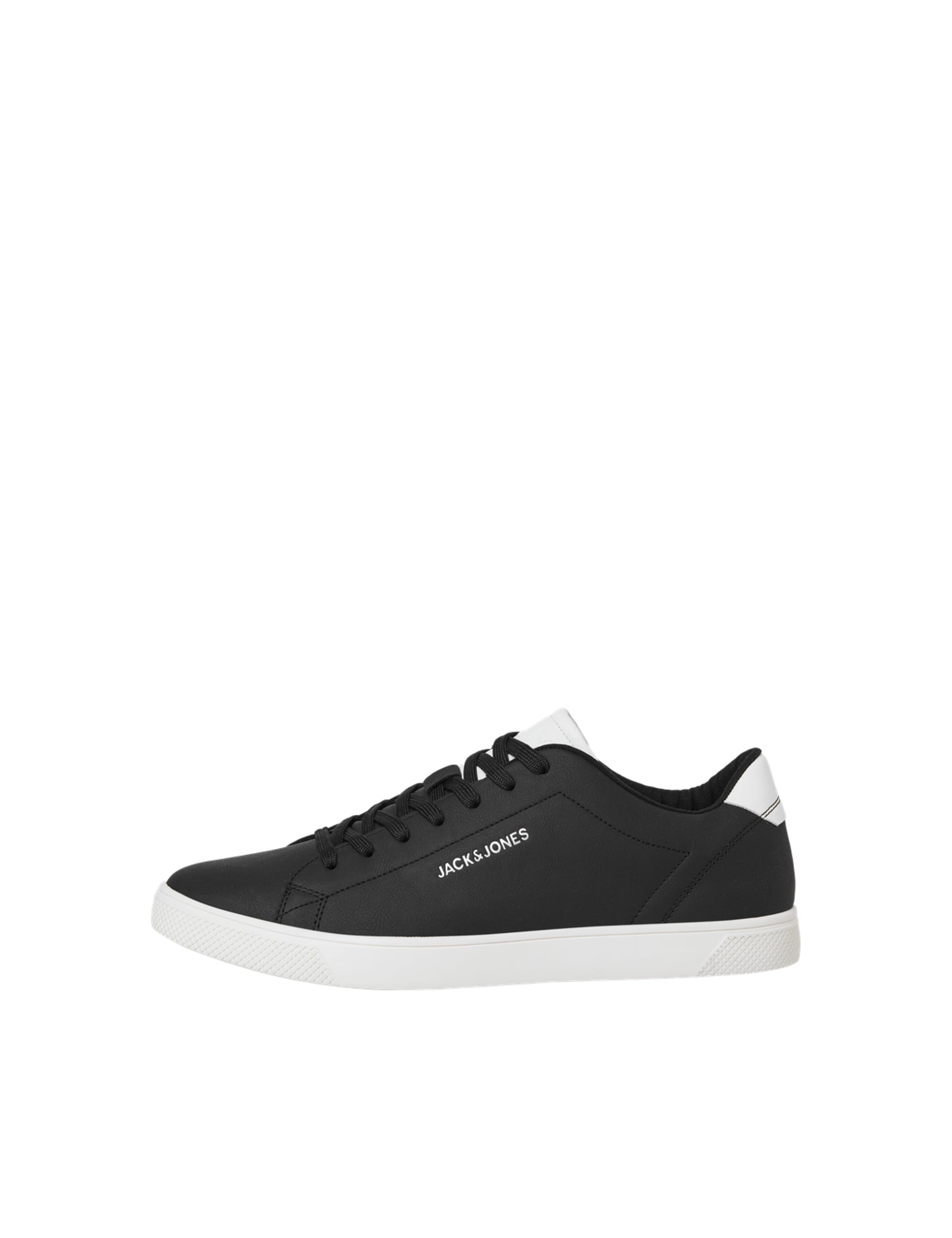 JACK & JONES Men's Jfwboss Pu Sneaker Noos, Anthracite Detail White, 6 UK