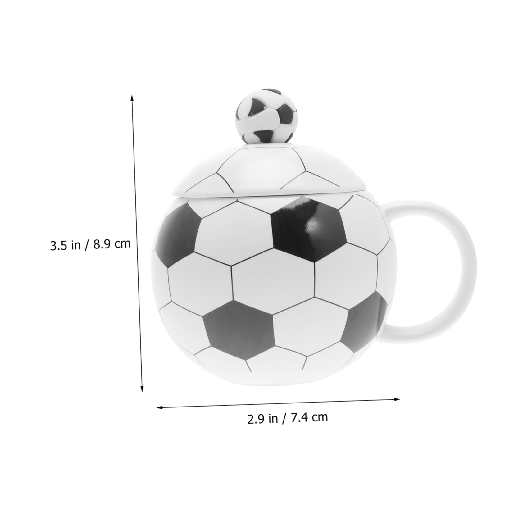 Didiseaon 1set Tazza Da Caffè Ceramica Tema Calcio Con Cucchiaio Di Stile Elegante e Dettagli Curati Per Tè Latte e Bevande Perfetta Per Appassionati Di Sport e Regali Unici