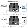 Convertitore Analogico Digitale Convertitore Audio da RCA L R e 3.5 mm jack a Coaxial Toslink con Cavo Toslink e Cavo di Alimentazione per PS4 Xbox 360 HDTV Blue Ray Sky HD DVD #4