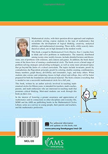 Mathematical Circle Diaries, Year 2: Complete Curriculum for Grades 6 to 8 (MSRI Mathematical Circles Library)