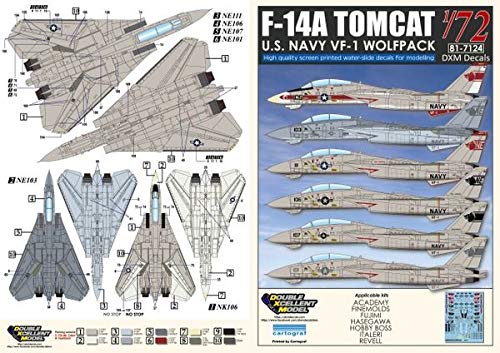 オルカ　Ｆ-14 A-6 オーダー品 Amazon | DXMデカール DXM-81-7124 1/72 アメリカ海軍 F-14A