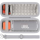 Baval Hard Portable Case Compatible With JBL Flip 7 Portable Wireless Bluetooth Waterproof Speaker(White Case)