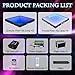 MKORMK Dance Floor Stage Lights Tempered Glass Infinity Mirror Panel 3D Effect Led Dance Floor for Wedding Party Customizable (3D+RGB-Magnetic, 25PCS(8.2FTX8.2FT))