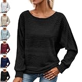 pull manches chauve souris noir Occasions appropriées : facile à assortir avec des jeans, des pantalons de survêtement, et plus encore, il est parfait pour une tenue décontractée, le travail, le shopping, les voyages, la salle de sport, et plus encore, créant un look sophistiqué