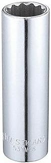 Westward Socket, Steel, Chrome, 11/16 in 53YV28-1 Each